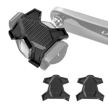 Rockbros PP20 SPD pedalų adapteriai - juodi (pora) | Konverteris iš be kliko į plokščią platformą