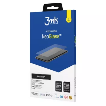 3MK NeoGlass hibridinio stiklo ekrano apsauga, skirta Samsung Galaxy A22 4G - juoda