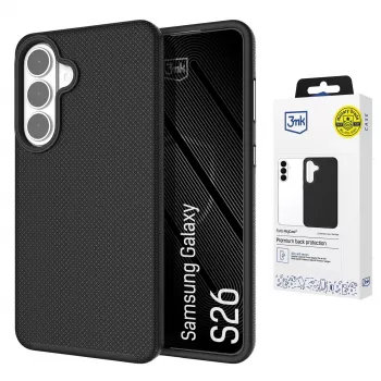 3MK Fortis MagCase, skirtas Samsung Galaxy S26 - permatomas MagSafe galinis dangtelis su Absorber150™ apsauga nuo kritimo