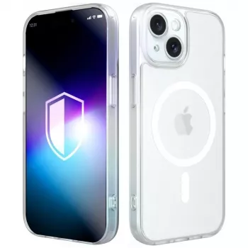 3MK Misty MagCase, skirtas Apple iPhone 15 - baltas