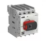 ABB OTOT40G1-4MSN2Plus 40 A 4 polių apkrovos atjungiklis, G1 dydis, IP65 juoda rankena