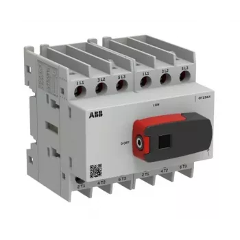 ABB OT Plus OT25G1-6BS25 A apkrovos pertraukiklis, Frame G1, 6 polių, su rankena