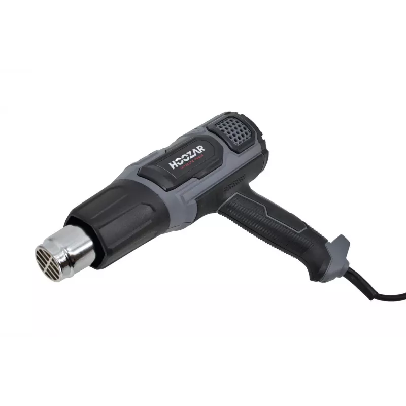 HOOZAR 2000W karšto oro pistoletas su reguliuojama temperatūra, LCD ekranu, 4 antgaliais ir nešiojimo dėklu