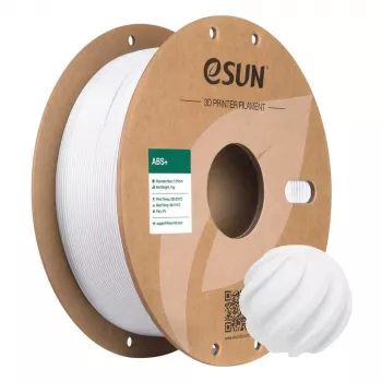 ESUN ABS+ 3D spausdintuvo filamentas 1,75 mm šaltai balta 1 kg ritė