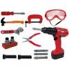 LEAN TOYS DIY meistro įrankių rinkinys su gręžtuvu ir plaktuku – 35 dalių edukacinis žaislas