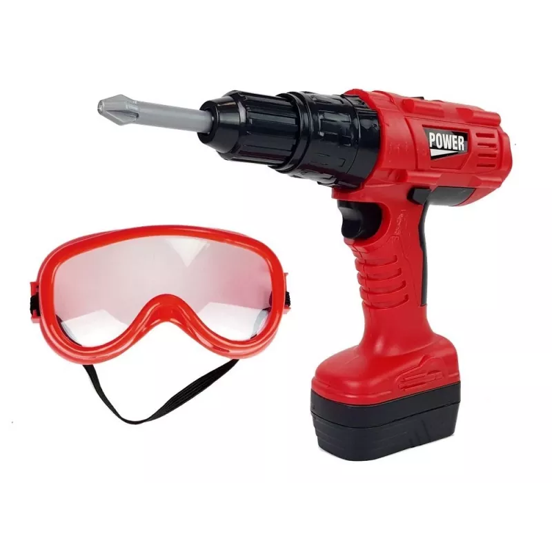 LEAN TOYS DIY meistro įrankių rinkinys su gręžtuvu ir plaktuku – 35 dalių edukacinis žaislas