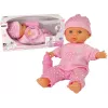 LEAN TOYS Sweet Baby lėlė su buteliuku, rožinė, 30 cm, interaktyvi, su garsais