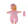 LEAN TOYS Sweet Baby lėlė su buteliuku, rožinė, 30 cm, interaktyvi, su garsais