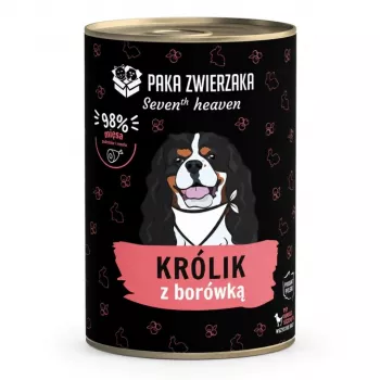 Paka Zwierzaka Seventh Heaven Pilnas sausas maistas suaugusiems triušiams su triušiena ir mėlynėmis, 400g