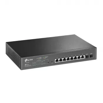 TP-Link JetStream 10 prievadų gigabitinio „Smart PoE“ komutatorius su 8 prievadų PoE+