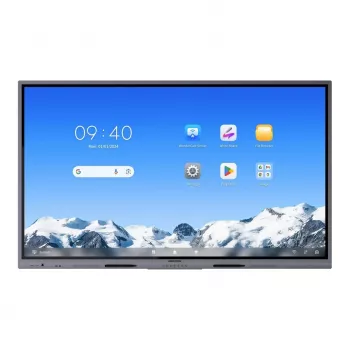 Hikvision DS-D5C75RB/A2L 75 colių 4K interaktyvus ekranas, Android 14 (atnaujinamas į 16 EDLA), 40 taškų IR jutiklinis, 8GB RAM, 128GB atmintis, Wi-Fi 6, Bluetooth 5.2, 3x HDMI, USB-C, 2x15W garsiakalbiai, 8 mikrofonų masyvas, VESA 800x400