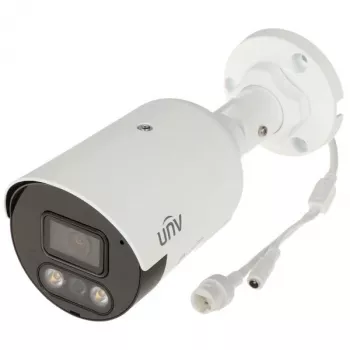 UNIVIEW IPC2124SB-ADF28KMC-I1 4MP IP kamera su aktyvia atgrasymo funkcija, 2,8 mm fiksuotu objektyvu, IP67, PoE