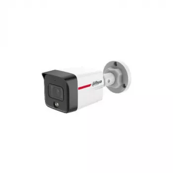 DAHUA IPC-HFW1439TC1-A-LED-0280B-PRO 4MP pilnos spalvos kulkos formos IP kamera su įmontuotu mikrofonu, 2,8 mm fiksuotas objektyvas, 30 m balta šviesa naktiniam matymui, IP67, PoE