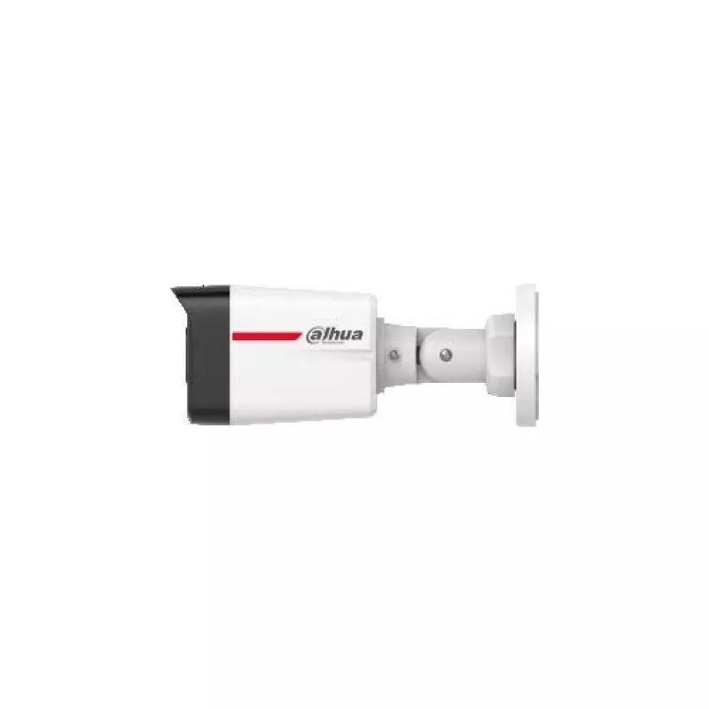 DAHUA IPC-HFW1439TC1-A-LED-0280B-PRO 4MP pilnos spalvos kulkos formos IP kamera su įmontuotu mikrofonu, 2,8 mm fiksuotas objektyvas, 30 m balta šviesa naktiniam matymui, IP67, PoE