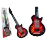 LEAN TOYS elektrinė gitara su žvaigždės formos spalvotais diodais, raudona