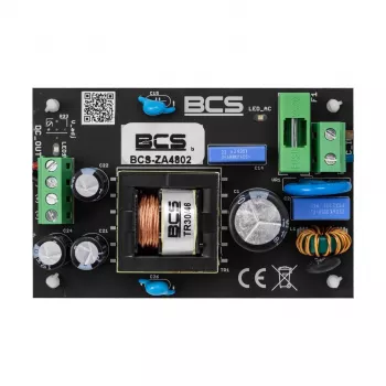 BCS BCS-ZA4802 4 kanalų pasyvus vaizdo balun siųstuvas-imtuvas AHD/TVI/CVI/CVBS per UTP, juodos spalvos