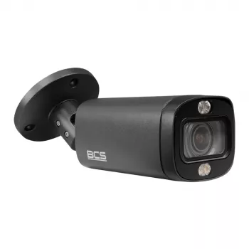 BCS BCS-TA45VSR8L6-G 5MP HD analoginė kulkos formos kamera su motorizuotu varifokaliniu objektyvu, 60m Smart IR, IP67, AHD/TVI/CVI/CVBS