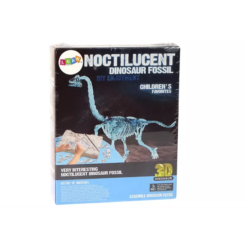 LEAN TOYS Archeologijos kasinėjimų rinkinys Dinozauro skeletas 3D Brachiozauras Holograma