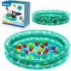 Bestway 51141 pripučiamas sodo baseinas su 50 kamuoliukų, permatomas su taškeliais, 91 cm