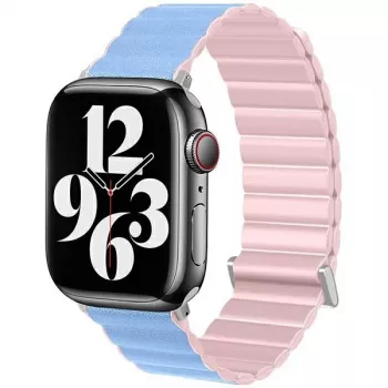 Beline Magnetic Pro dirželis, skirtas Apple Watch 42/44/45/49mm, rožinis/Sierra Blue