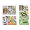 LEAN TOYS 3D konstrukcinės dėlionės blokeliai „Pasidaryk pats“ dinozaurai su atsukimo grąžtu