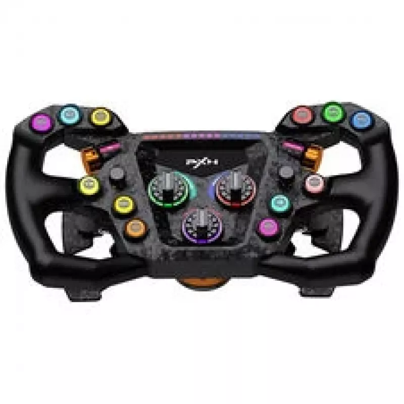 PXN GT ONE lenktynių vairas su 3 pedalų komplektu ir 6+1 pavarų perjungikliu, skirtas PC, PS3, PS4, Xbox One, Xbox Series X/S, Switch