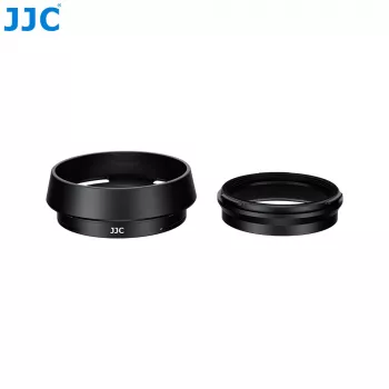 JJC LH-JXHALF objektyvo gaubtas su 37 mm filtro adapterio žiedu, skirtas Fujifilm X Half, juodas