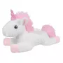 LEAN TOYS Plush Unicorn miegantis apkabinamas žaislas su projektoriumi ir garsu