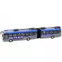 LEAN TOYS RC policijos šarnyrinis autobusas su nuotolinio valdymo pultu ir šviesomis, pilkas 1:32