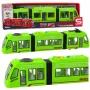 LEAN TOYS City Metro tramvajus su atsidarančiomis durimis, šviesomis ir garsais, žalias, 1:16