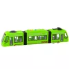 LEAN TOYS City Metro tramvajus su atsidarančiomis durimis, šviesomis ir garsais, žalias, 1:16