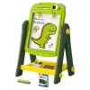 LEAN TOYS Dvipusis magnetinis sauso trynimo piešimo lentelė Dinozauras žalia su priedais