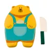LEAN TOYS Vaisių pjaustymo rinkinys su pjaustymo lenta ir peiliu, edukaciniai aksesuarai vaikams