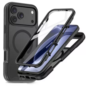 Tech-Protect Defense MagSafe dėklas, skirtas iPhone 17 Pro Max / 18 Pro Max, matinė juoda