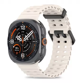 Tech-Protect Iconband Pro dirželis, skirtas Samsung Galaxy Watch Ultra 1/2 47mm Starlight fluoroelastomerinis sportinis dirželis