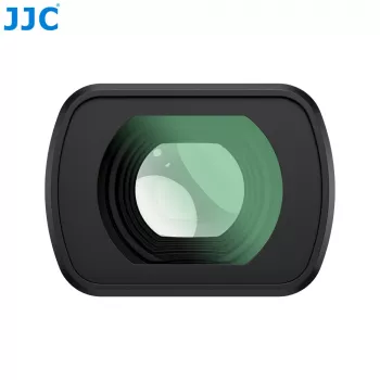 JJC 0,72x plataus kampo objektyvas, skirtas DJI Osmo Pocket 3 / 4, magnetinis tvirtinimas, daugiasluoksnis optinis stiklas, juodas