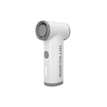 Nitecore NEF Nano nešiojamas ventiliatorius baltas - USB-C įkraunamas, 3 greičiai, 2500mAh baterija