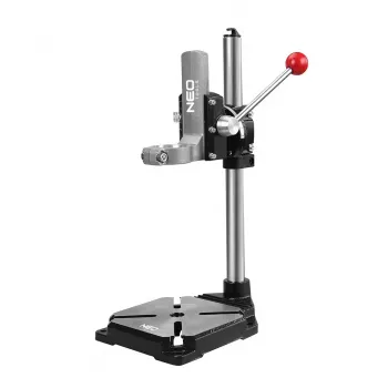 NEO TOOLS 56-655 Gręžimo stovas su 43 mm apkaba, 60 mm eiga, ketaus pagrindu