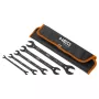NEO TOOLS itin ploni dvipusiai plokštieji veržliarakčiai, 4-in-1, 6-27 mm (20 dydžių), 5 vnt. rinkinys