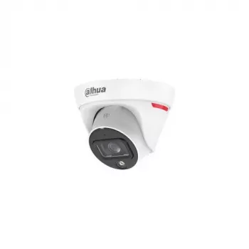 Dahua IPC-HDW1439T1-A-LED-0280B-PRO 4MP Full-Colour šiltų šviesos diodų kupolinė tinklo kamera su įmontuotu mikrofonu, 2,8 mm fiksuotu objektyvu, IP67, PoE