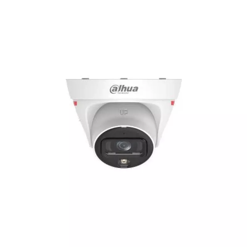 Dahua IPC-HDW1439T1-A-LED-0280B-PRO 4MP Full-Colour šiltų šviesos diodų kupolinė tinklo kamera su įmontuotu mikrofonu, 2,8 mm fiksuotu objektyvu, IP67, PoE