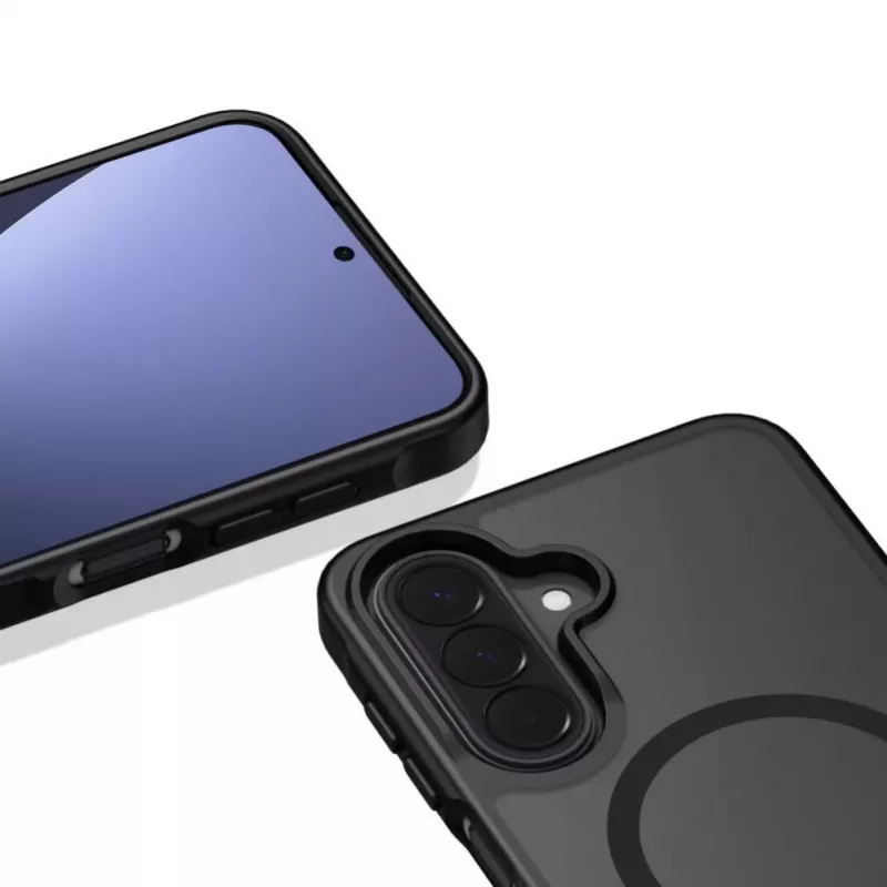 Tech-Protect Magmat MagSafe dėklas, skirtas Samsung Galaxy A36 / A37 / A56 / A27 5G - matinė juoda