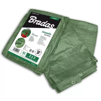 Bradas PL906/10 sunkiasvorė mėlyna polietileno brezentinė danga 12 x 10 m, 60 g/m², vandeniui atspari, atspari UV spinduliams, sustiprinti kraštai su aliuminio kilpomis