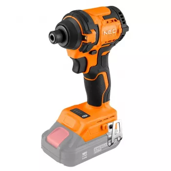 NEO TOOLS 04-612 bešepetėlis atsuktuvas su smūgine funkcija 18V, 300Nm, 1/4 colio šešiakampis, kompaktiškas, Energy+, be akumuliatoriaus
