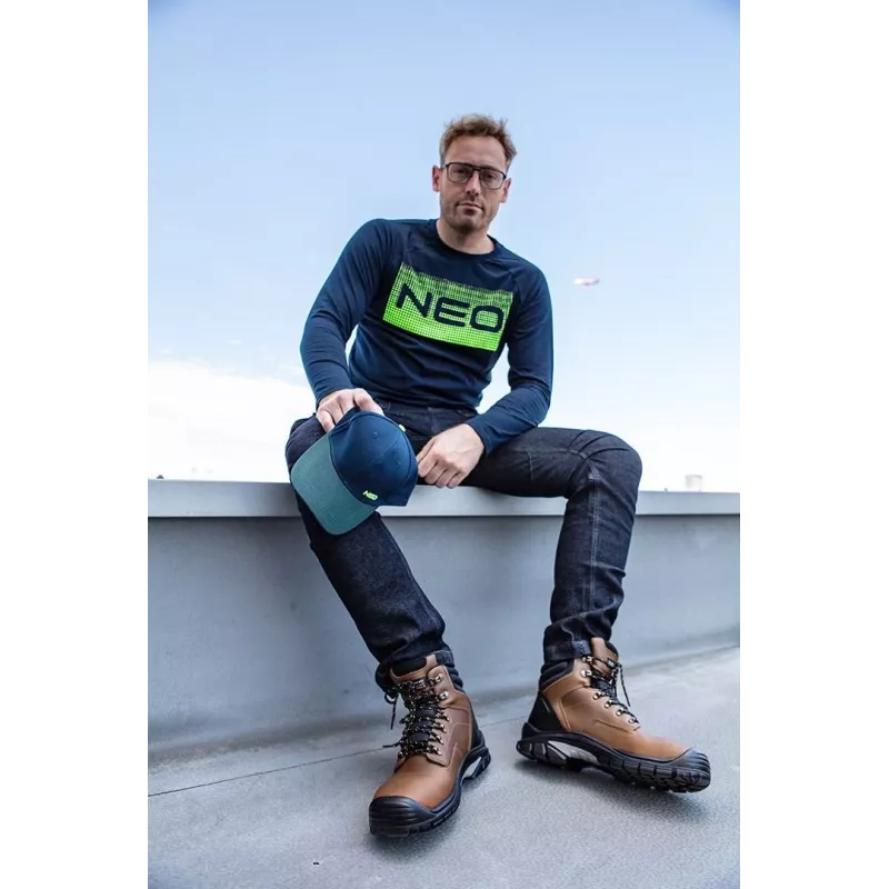 NEO TOOLS DENIM 5-kišenių darbo kelnės, M dydis, mėlynos, reguliaraus kirpimo, sustiprintos siūlės, EN ISO 13688