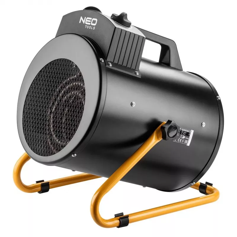 NEO TOOLS 90-069 Pramoninis elektrinis šildytuvas 5kW, reguliuojamas termostatas, IPX4, trifazis 400V