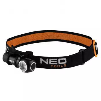 NEO TOOLS Įkraunamas priekinis žibintas 600lm USB magnetinis įkrovimas CREE XPG3 LED