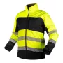 NEO TOOLS Softshell įspėjamoji darbo striukė geltona-juoda L dydis