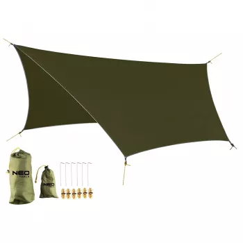 NEO TOOLS vandeniui atspari brezentinė danga 360 x 290 cm 210T PU3000