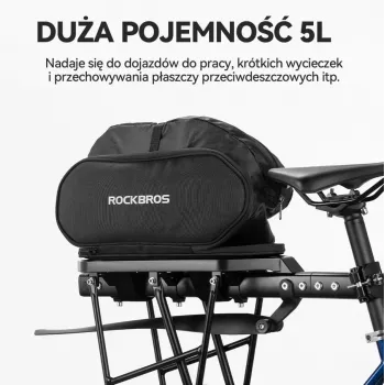 Rockbros 30140062001 Dviračio bagažinės krepšys 5L juodas